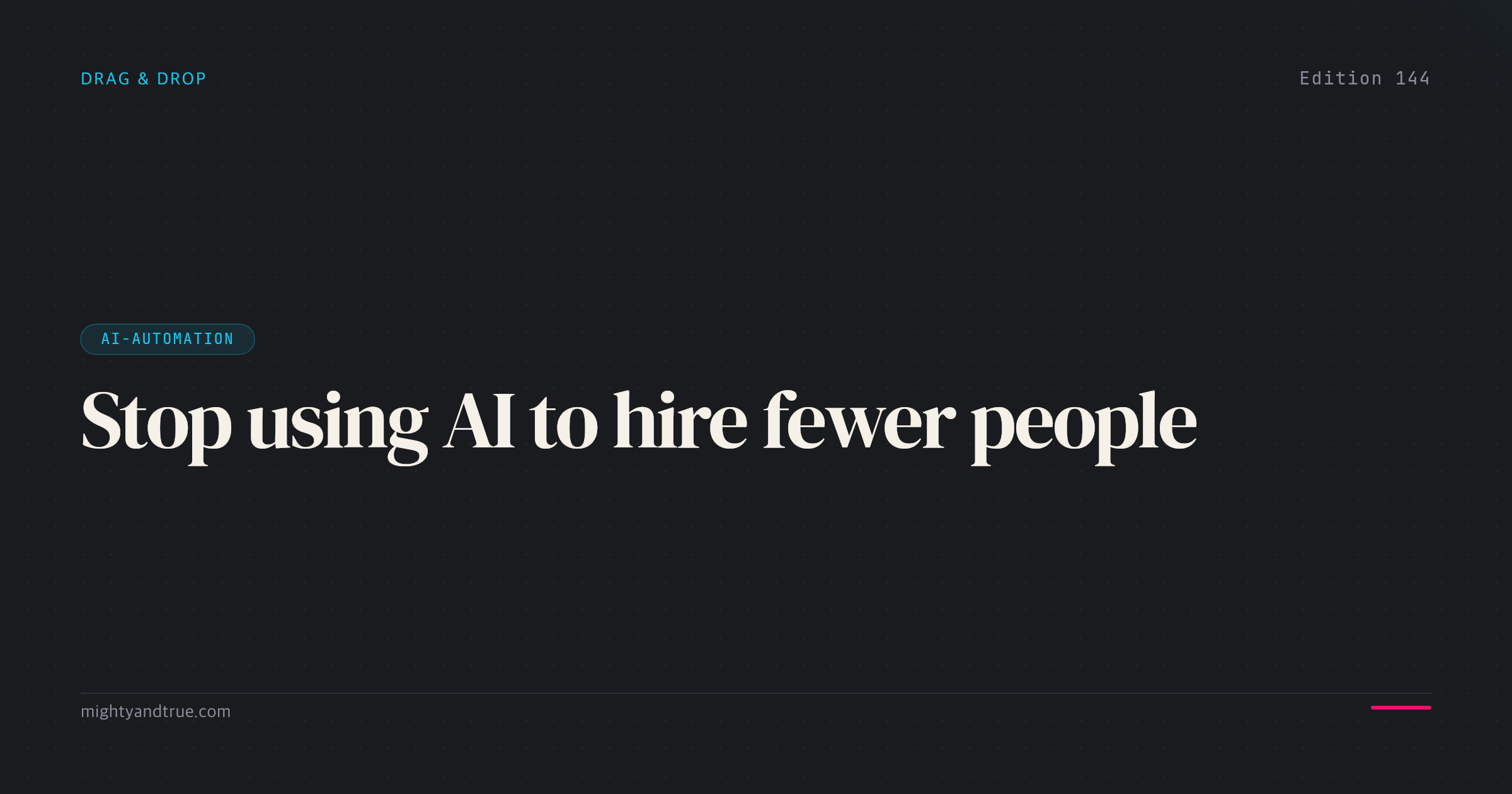 Stop using AI to hire fewer people